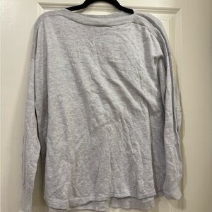 LOFT Heather Gray Knit Top
